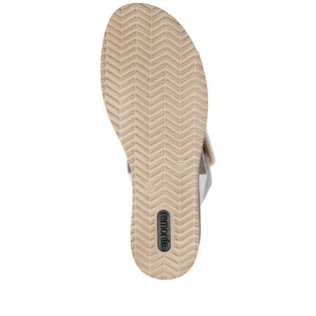 Remonte White Wedge Sandal|D645381