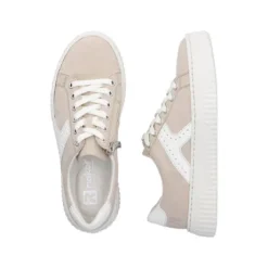 Rieker Beige Platform Trainer|N992062