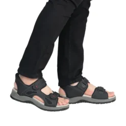 Rieker Black Comfort Sandal|2695300