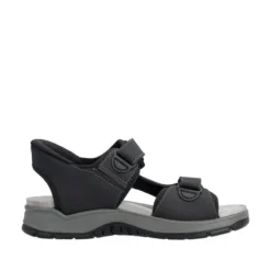 Rieker Black Comfort Sandal|2695300