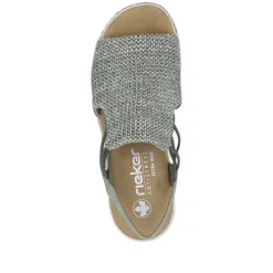 Rieker Green Sage Wedge Sandal|6274152