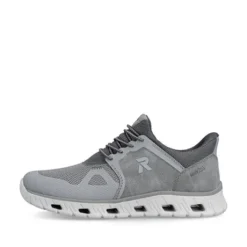 Rieker Grey Comfort Generous Fit Trainer|0435540
