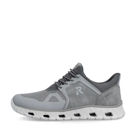 Rieker Grey Comfort Generous Fit Trainer|0435540