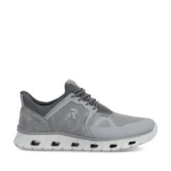 Rieker Grey Comfort Generous Fit Trainer|0435540