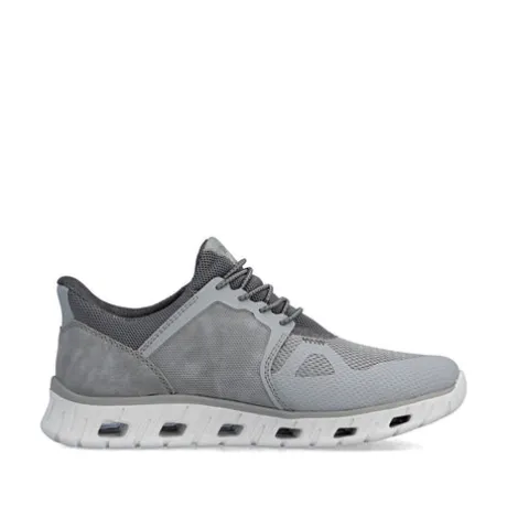 Rieker Grey Comfort Generous Fit Trainer|0435540