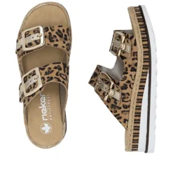 Rieker Leo Print Wedge Sandal|V795590M