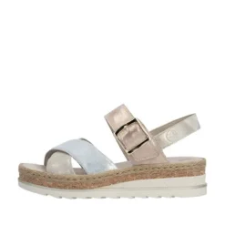 Rieker Metallic Strap Wedge Sandal|V795190