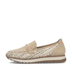 Rieker Multi Beige Comfort Wide Fit Loafer|4904262