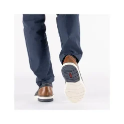 Rieker Navy and Tan Comfort Shoe|1442514