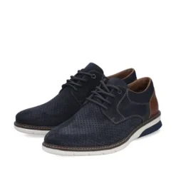 Rieker Navy and Tan Comfort Shoe|1442514