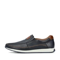 Rieker Navy and Tan Slip On |1196214P