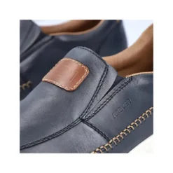 Rieker Navy and Tan Slip On |1196214P