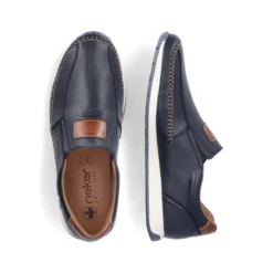 Rieker Navy and Tan Slip On |1196214P