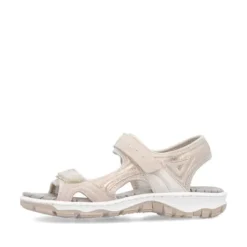 Rieker Soft Pink Comfort Velcro Sandal|6886631P