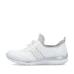 Rieker Sporty White Slip On Trainer|L325980