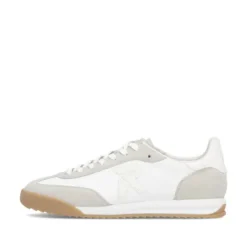 Rieker White and Grey Trendy Trainer|U400080