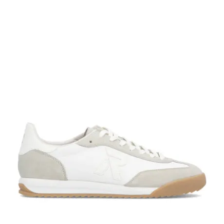 Rieker White and Grey Trendy Trainer|U400080
