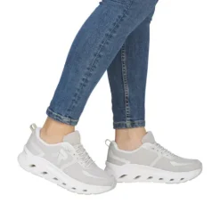 Rieker White Platform Trainer|W350460