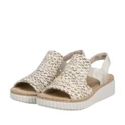 Rieker Wide Fit Comfort Wedge Sandal|69276600