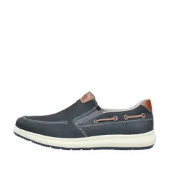 Rieker Wide Fit Navy Comfort Slip On|1696814
