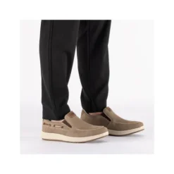 Rieker Wide Fit Taupe Comfort Slip On|1696864