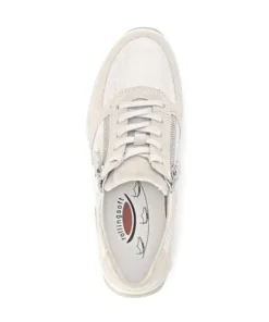 Rolling Soft Beige Lizard Print Comfort Trainer|8696822