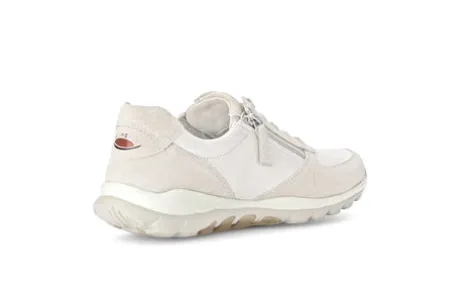Rolling Soft Beige Lizard Print Comfort Trainer|8696822