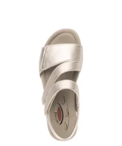 Rolling Soft Gold Mini Wedge Sandal|8681380