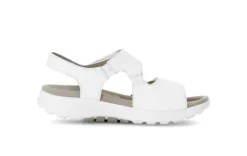 Rolling Soft White Strap Wedge Sandal|8681550