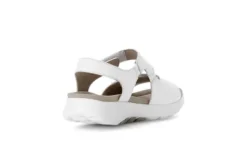 Rolling Soft White Strap Wedge Sandal|8681550