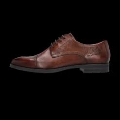 Salamander Cognac Leather Lace-Up Business Shoe|E11AUU0263