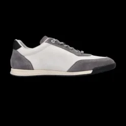 Salamander Light Grey Leather Trainer|E31AWA0312