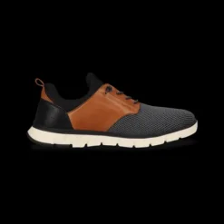 Salamander Sporty Dark Grey and Tan Trainer|E31ASB6011