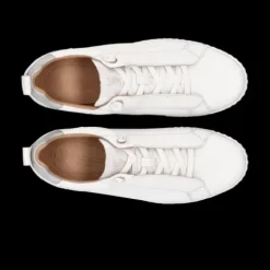 Salamander White Leather Platform Trainer|F31ARP0320