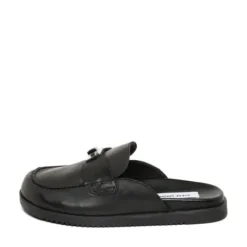 Steve Madden Black Leather Slip On| 11005393B