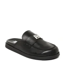 Steve Madden Black Leather Slip On| 11005393B