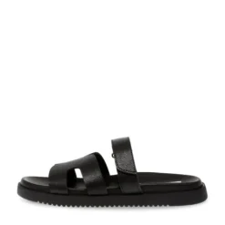 Steve Madden Black Strap Mule| 11003028BL