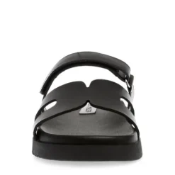 Steve Madden Black Strap Mule| 11003028BL