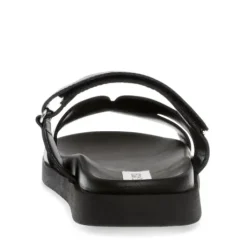 Steve Madden Black Strap Mule| 11003028BL