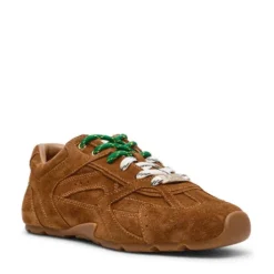 Steve Madden Camel Suede Retro Trainer| 1100515923