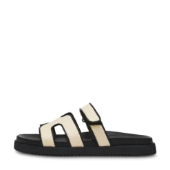 Steve Madden Natural and Black Mule| 11003028NB