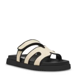 Steve Madden Natural and Black Mule| 11003028NB