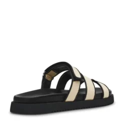 Steve Madden Natural and Black Mule| 11003028NB