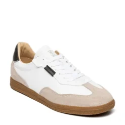 Steve Madden White and Taupe Trainer| 12000795WB