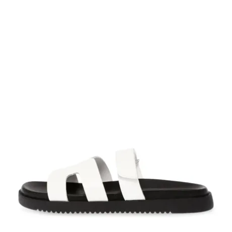 Steve Madden White Strap Mule| 11003028WH
