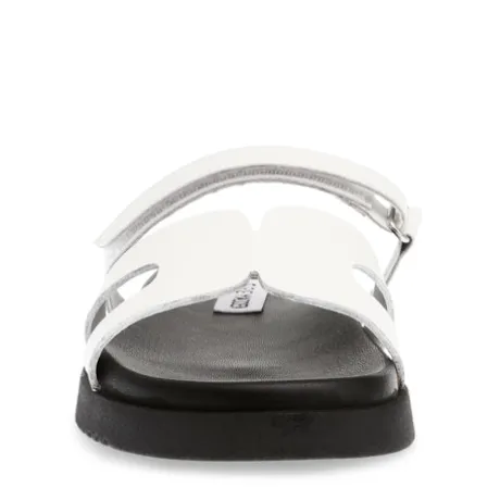 Steve Madden White Strap Mule| 11003028WH