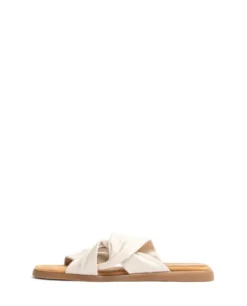 Unisa Beige Flat Sandal|CAMBYIV