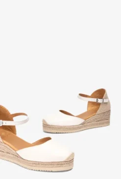 Unisa Beige Leather Espadrille |CISCAIV