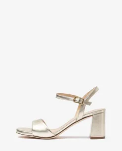 Unisa Gold Block HeelSandal|MORATY26G