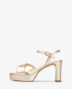 Unisa Gold Platform Sandal|ONOAG